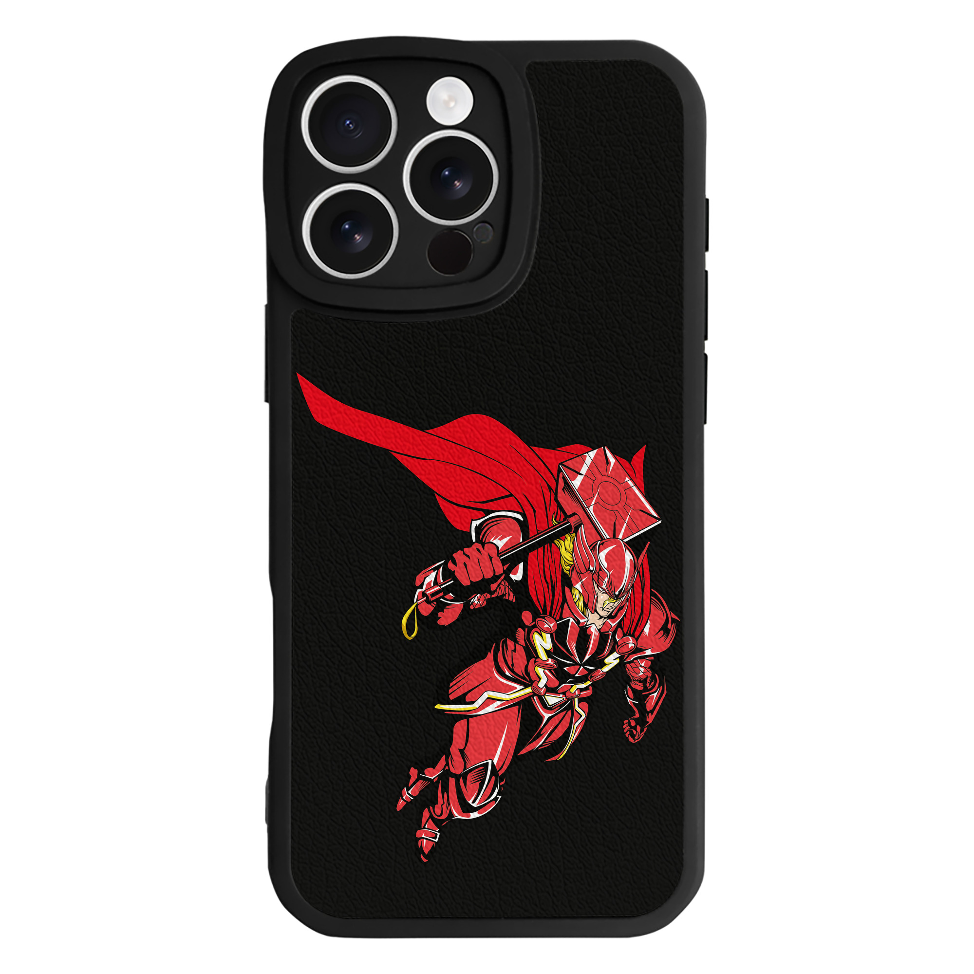 （画像用） アベンジャーズ The Avengers 【iPhone 16シリーズ対応】シリコンスマホケース（レザー調） 材質：シリコン